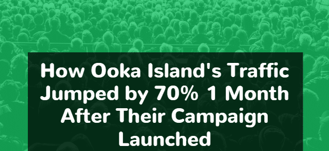 You are currently viewing Company Spotlight – How Ooka Island’s Traffic Jumped by 70% 1 Month After Their Campaign Launched