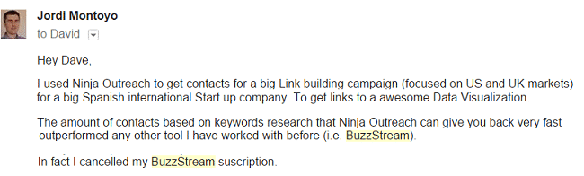 BuzzStream Subscription Email