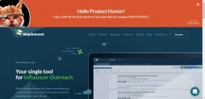 NinjaOutreach product marketing campaign for Product Hunt